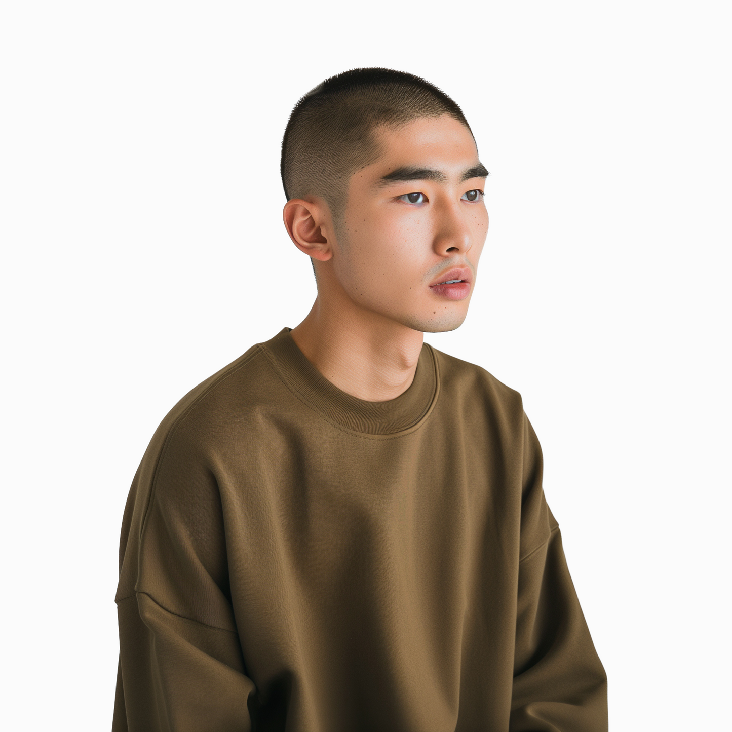 Espresso crew neck